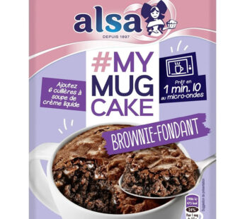 ALSA My Mug Cake – Préparation pour brownie au chocolat au micro-ondes 70 g