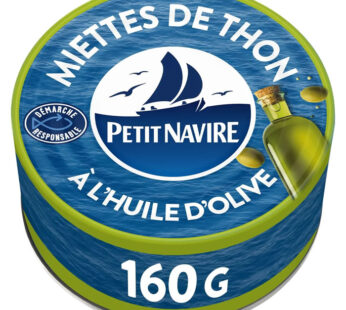 PETIT NAVIRE – Miettes de thon à l&rsquo;huile d&rsquo;olive vierge extra 160g