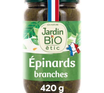 JARDIN BIO Étic – Epinards en branches bio 630g
