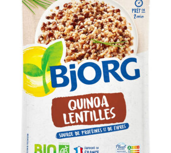 BJORG – Quinoa et lentilles au micro-ondes bio 250 g