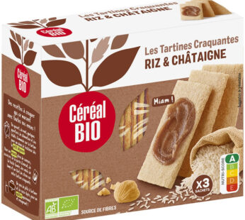 Tartines craquantes châtaigne bio