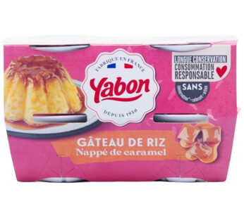YABON – Gâteau de riz nappé de caramel 4 x 125 g