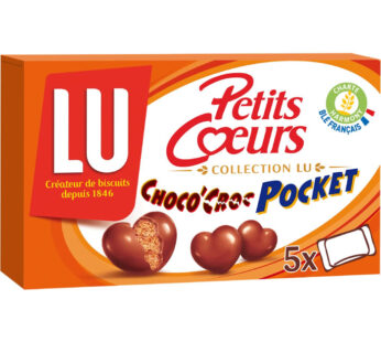 LU Petits Coeurs – Biscuits soufflés nappés au chocolat au lait 180g