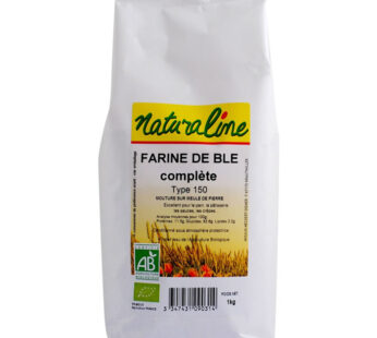 NATURALINE – Farine de blé complète T 150 bio 1 kg