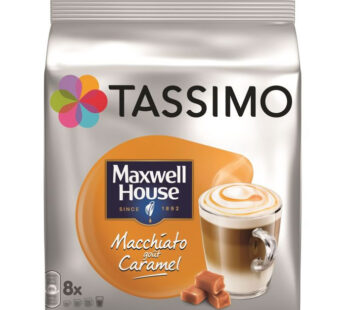 TASSIMO Maxwell House – Dosettes de café macchiato caramel (8 dosettes)