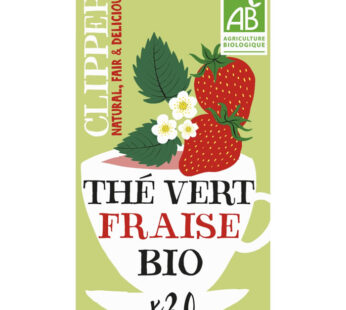 CLIPPER Thé vert et fraise bio (35g)