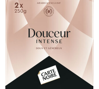 CARTE NOIRE N°6 – Café moulu douceur intense arabica 2x250g