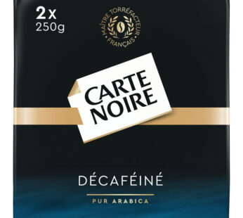 CARTE NOIRE – Café moulu décaféiné pur arabica N°7 500g