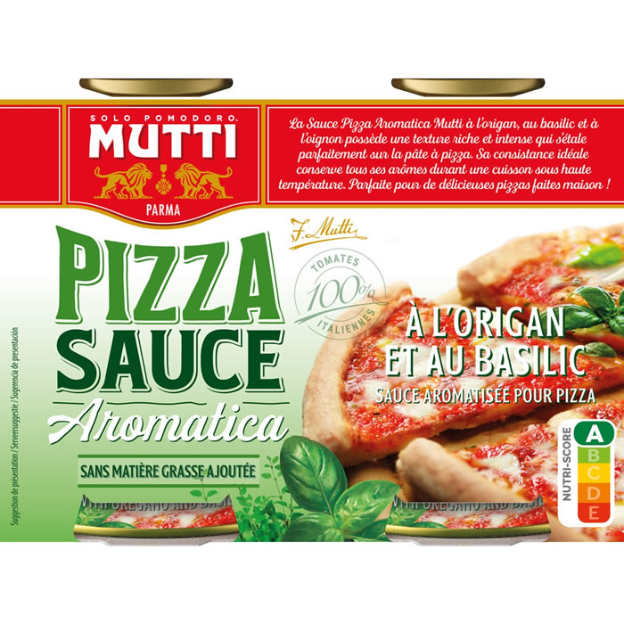 MUTTI - Sauce tomate pour pizza - 2 x 400g