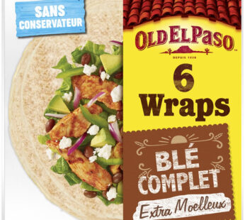 OLD EL PASO – Wraps de blé complet 6 pièces (350 g)