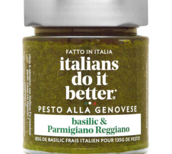 ITALIANS DO IT BETTER – Sauce pesto au basilic et parmesan – 135g