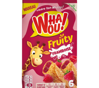 WHAOU – Crêpes fourrées à la framboise 180g