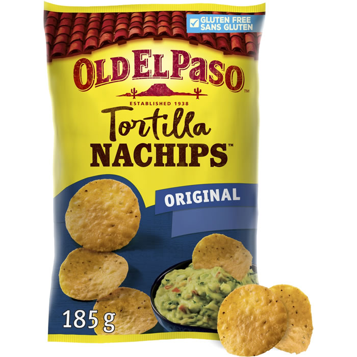 OLD EL PASO - Chips tortilla nachips Original 185g