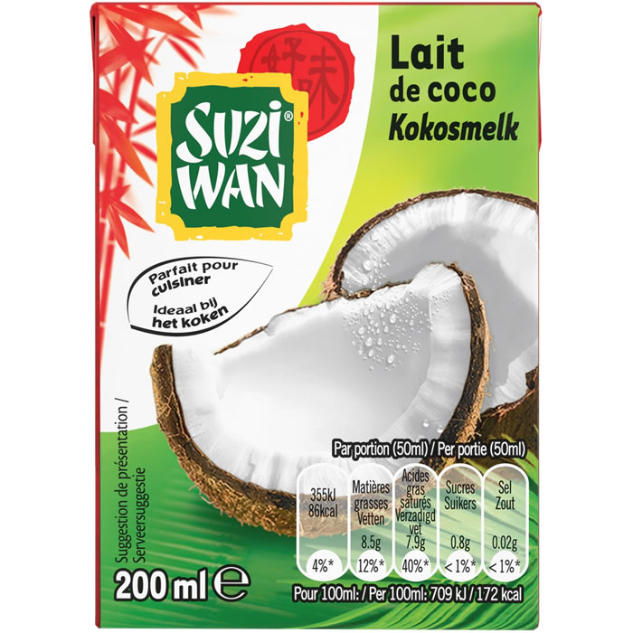 SUZI-WAN - Lait de coco 20cl