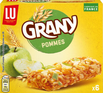 GRANY Barres céréalières à la pomme verte et 5 céréales