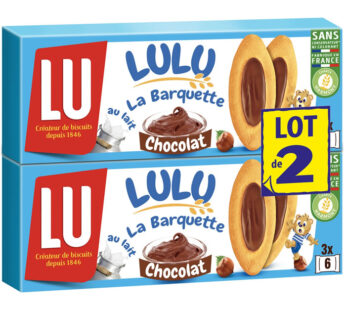 LU Lulu Barquettes – Barquettes nappés au chocolat au lait 2x120g