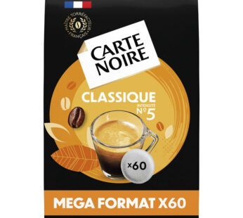 CARTE NOIRE – Dosettes de café classique N°5 (60 dosettes)