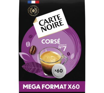 CARTE NOIRE – Dosettes de café corsé N°7 (60 dosettes)