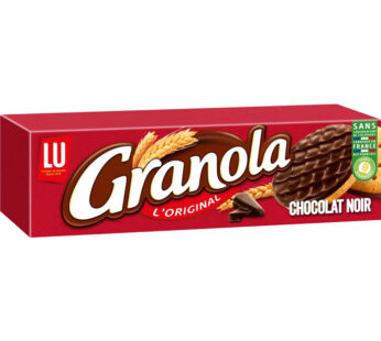 GRANOLA – Biscuits sablés nappés de chocolat noir 190 g