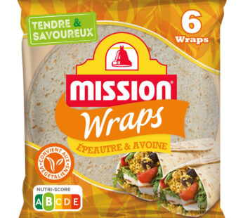 MISSION – Wraps de blé, épeautre et avoine 370g