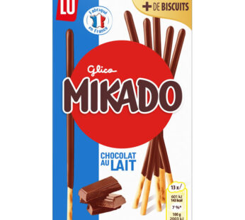 MIKADO – Bâtonnets de biscuits nappés au chocolat au lait 100g