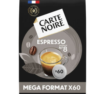 CARTE NOIRE – Dosettes de café espresso N°8 (60 dosettes)