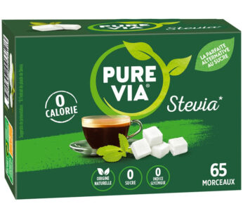 PURE VIA – Sucres en morceaux à base de stévia 130 g