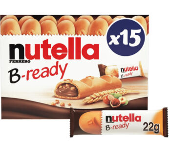 NUTELLA B-Ready – Barres biscuitées croustillantes au chocolat Nutella 15x22g