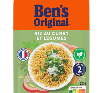 BEN’S Original – Riz au curry et légumes micro-ondes 220 g
