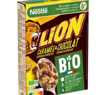 NESTLE Lion – Céréales au caramel et au chocolat bio 400 g