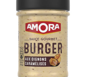 AMORA – Sauce burger aux oignons caramélisés – 188g