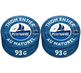 PETIT NAVIRE – Thon entier au naturel 2 x 93 g
