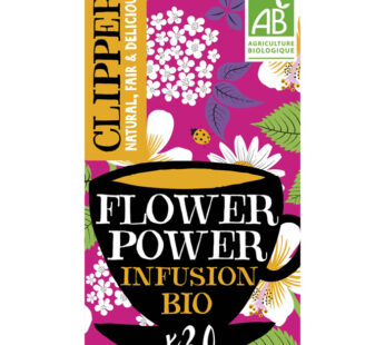 CLIPPER Infusion hibiscus, camomille et fleurs de sureau bio (35g)