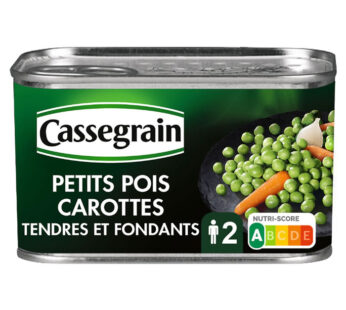CASSEGRAIN – Petits pois et carottes Moyen Format 265g