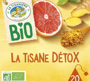 LA TISANIERE Infusion détox au pamplemousse bio (20 sachets, 20g)