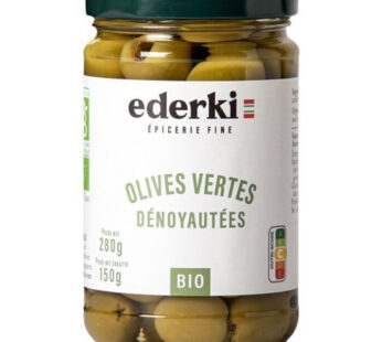 EDERKI – Olives vertes dénoyautées bio – 150 g