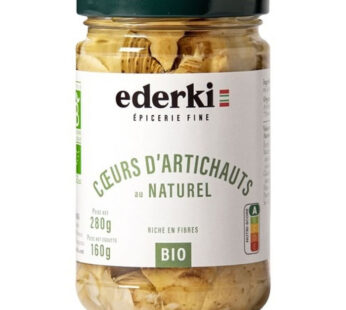 EDERKI – Cœurs d&rsquo;artichauts au naturel bio 280 g