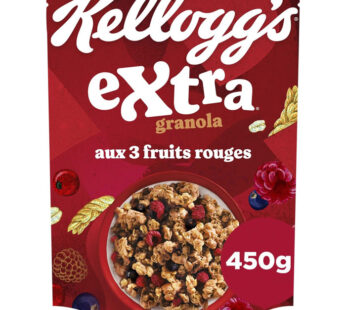 KELLOGG&rsquo;S Extra – Extra Céréales pépites aux fruits rouges 450g