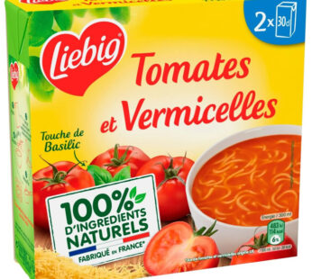 LIEBIG – Soupe de tomates et vermicelles 2x30cl