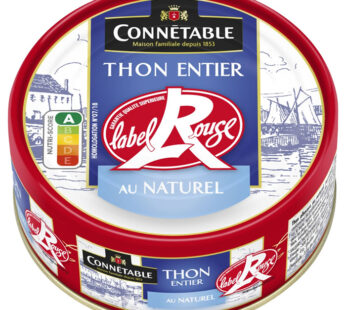 CONNETABLE – Thon entier au naturel MSC label rouge 112 g