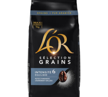 L&rsquo;OR – Café en grain pur arabica N°6 Grand Format 1kg