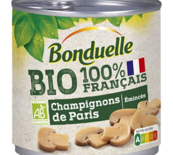 BONDUELLE – Champignons de Paris émincés bio 230g