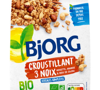 BJORG – Céréales aux 3 noix bio 450 g