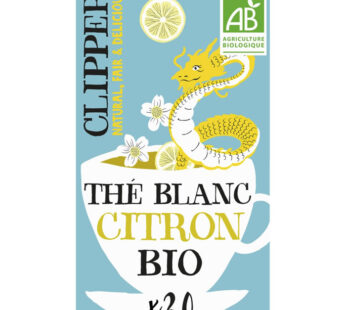 CLIPPER Thé blanc au citron bio (20 sachets, 34g)