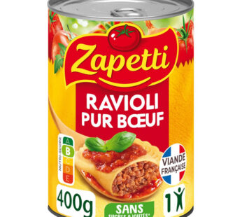 ZAPETTI – Ravioli pur boeuf Petit Format 400 g