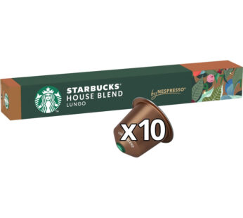 STARBUCKS House Blend – Capsules de café espresso allongé N°8 (10 capsules)