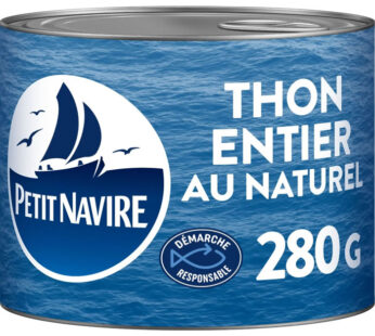 PETIT NAVIRE – Thon entier au naturel 280 g