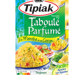 TIPIAK – Préparation pour taboulé parfumé à la menthe et au citron 2 x 175 g