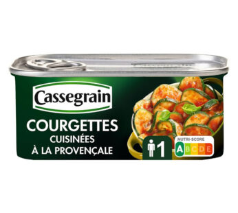 CASSEGRAIN – Courgettes cuisinées à la Provençale et huile d&rsquo;olive 185g