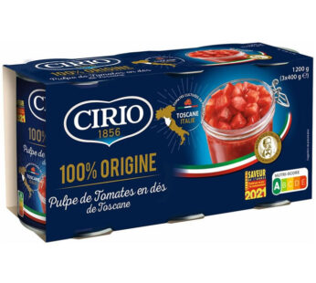 CIRIO – Pulpe de tomates en dés 3x400g